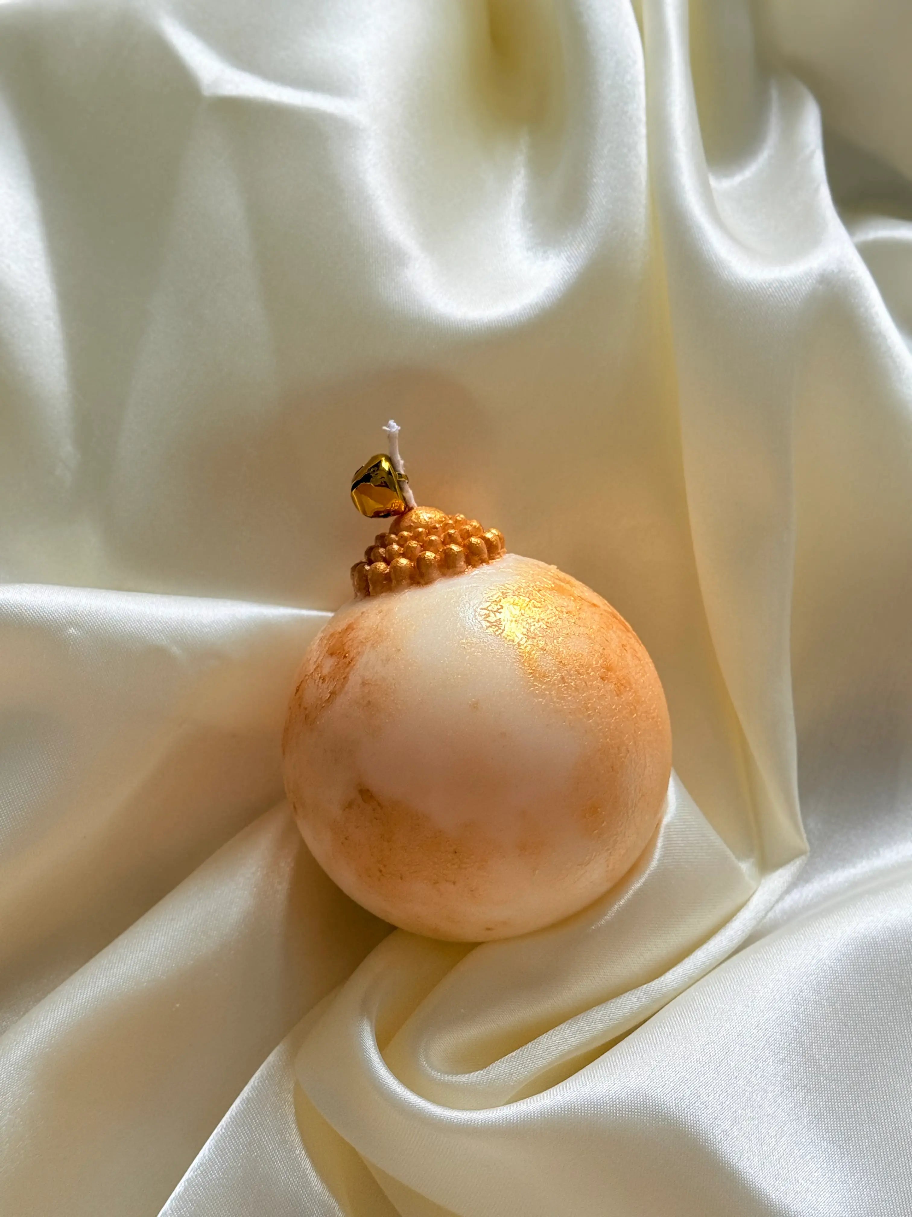 Bola de Natal- Vela Artesanal de Natal, Pintada à Mão