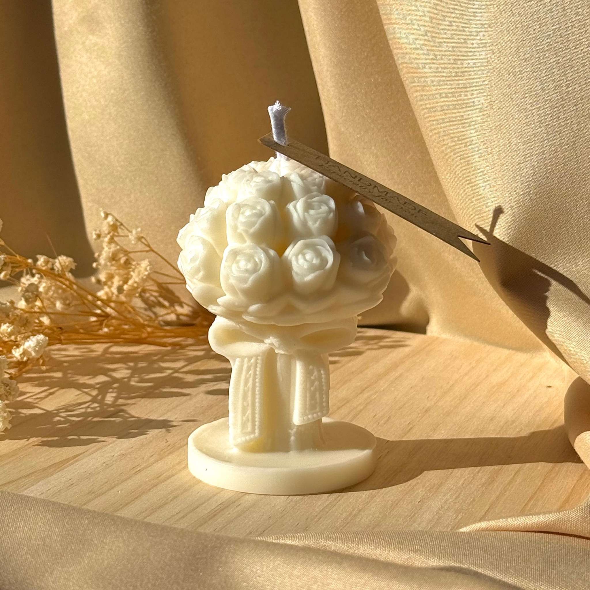 Vela Artesanal Bouquet de noiva - lembrança para casamentos ou festas de noivado