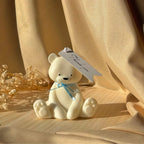 Vela Ursinho sentado - ideais para batizados e festas infantis