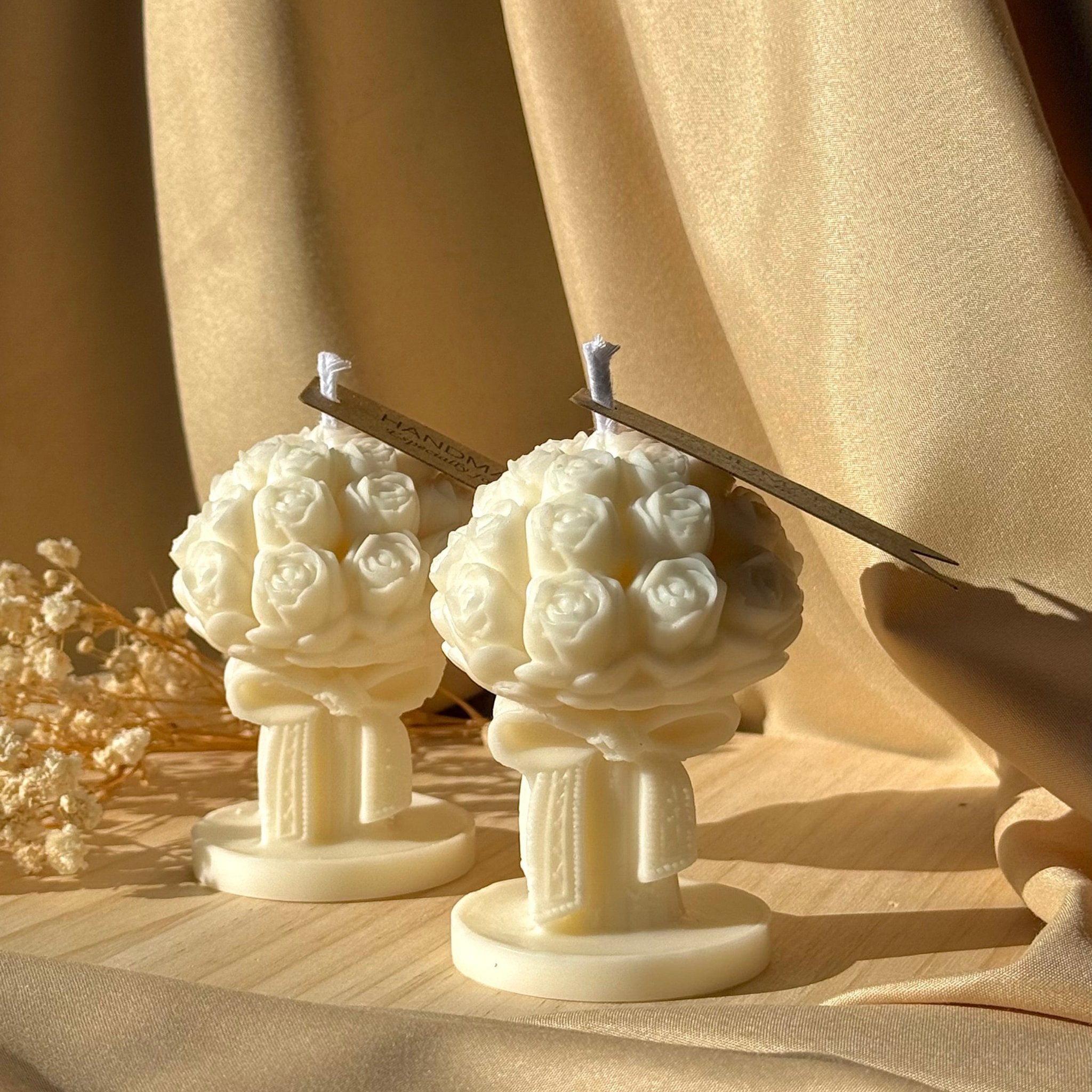 Vela Artesanal Bouquet de noiva - lembrança para casamentos ou festas de noivado