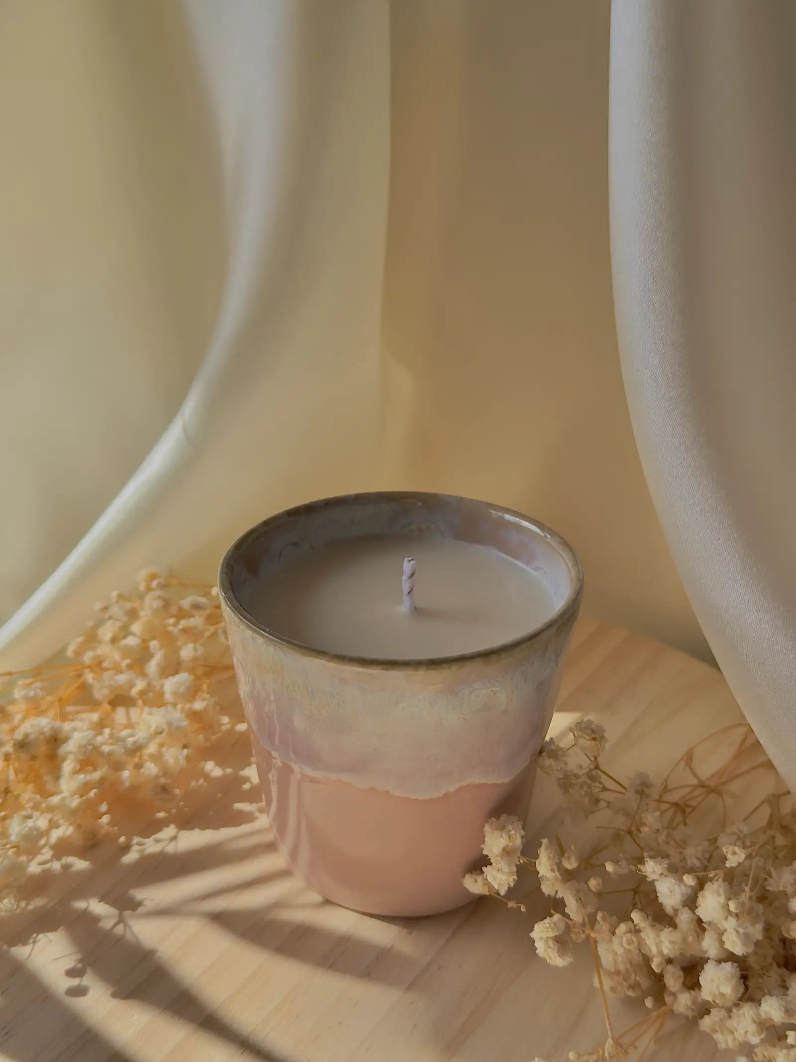 Vela Morganite - Vela aromática em cera de soja