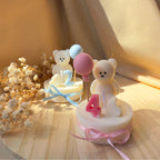 Vela Ursinho Personalizada com Número - ideal para lembrança dos momentos especiais do seu bebé