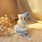 Vela Ursinho Personalizada com Número - ideal para lembrança dos momentos especiais do seu bebé